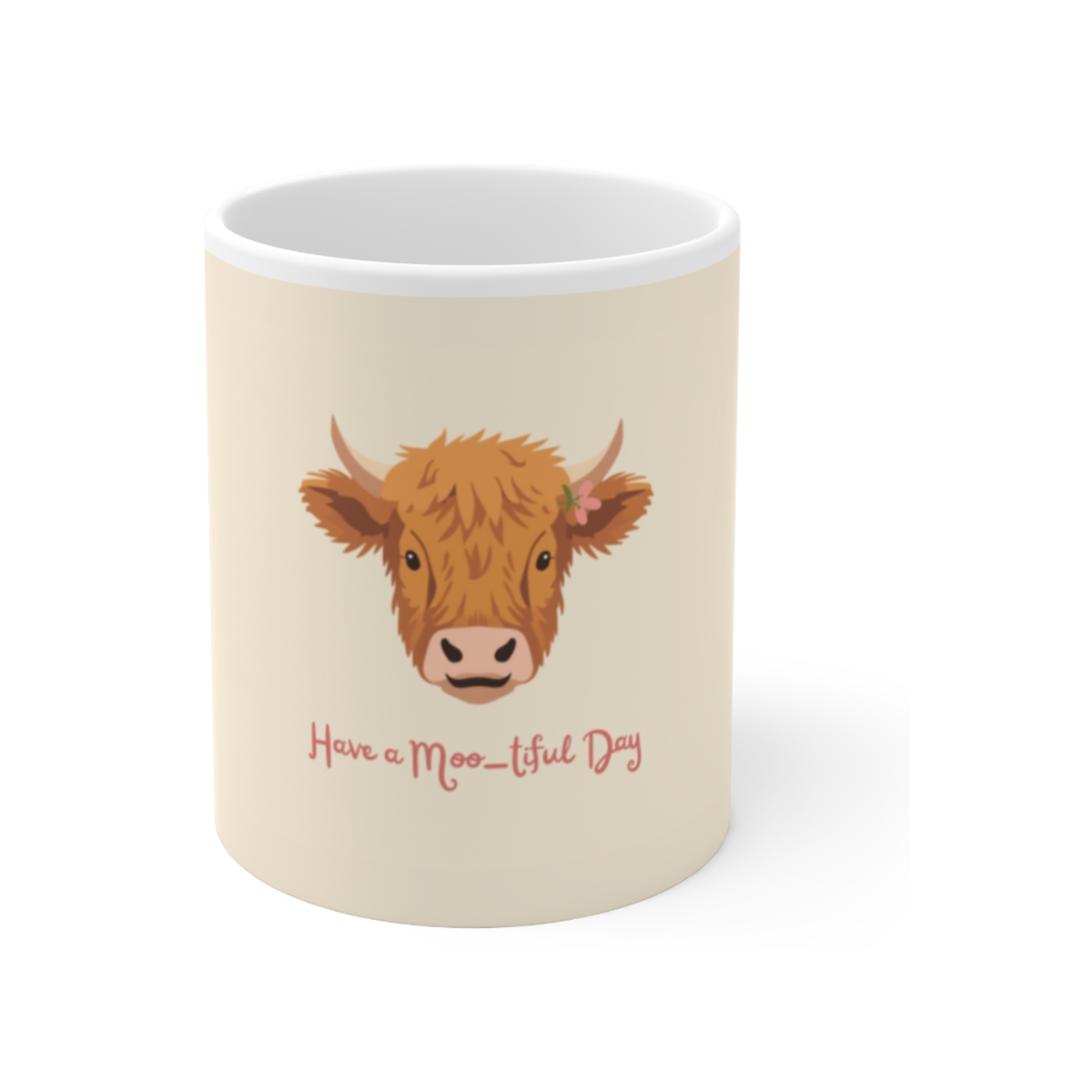 Have a Moo-tiful Day Highland Cow Mug