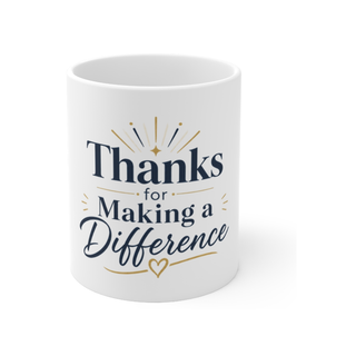 Thanks for Making a Difference Mug | Staff Appreciation Gift