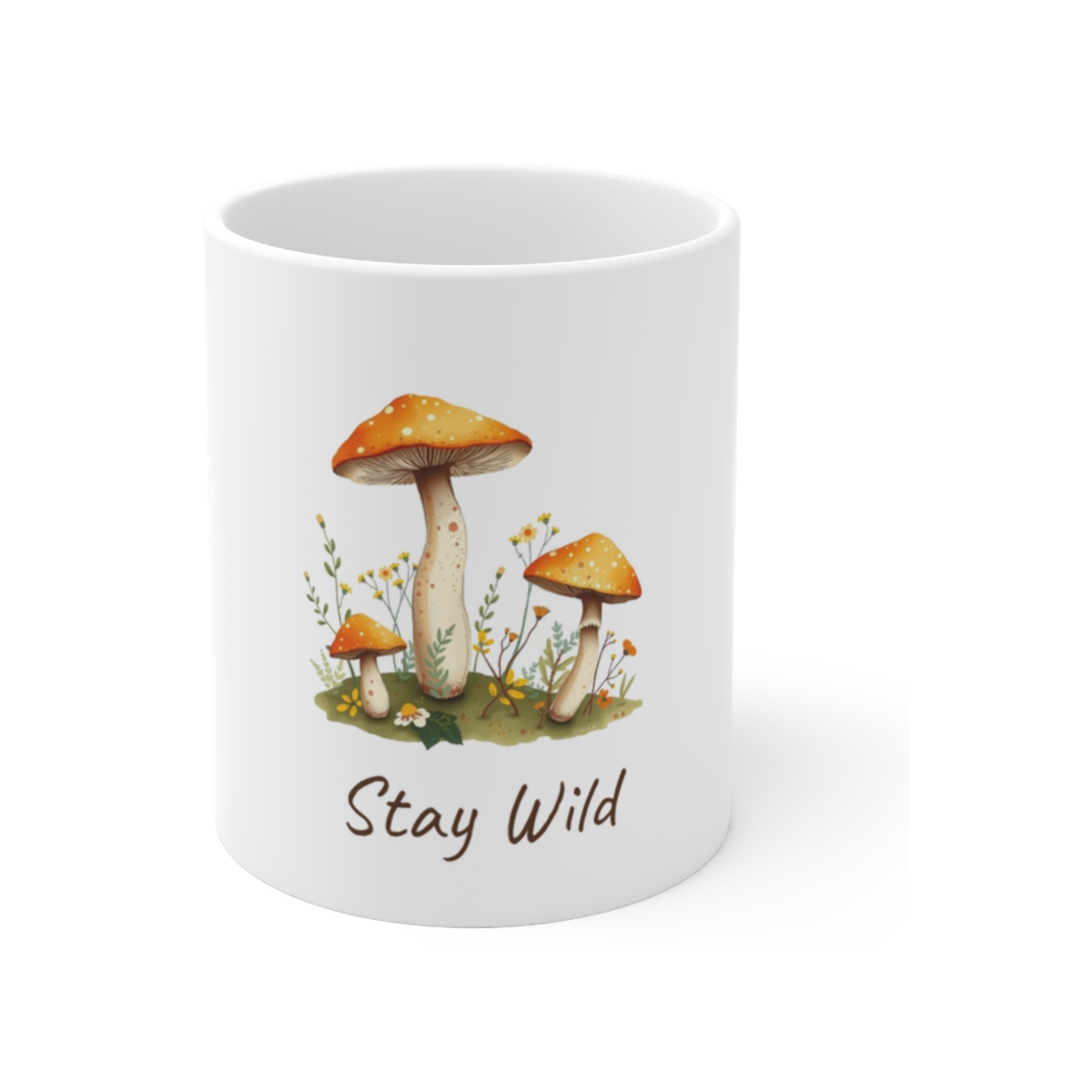 Stay Wild Cottagecore Mushroom Mug