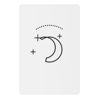 Crescent Moon & Stars Temporary Tattoo