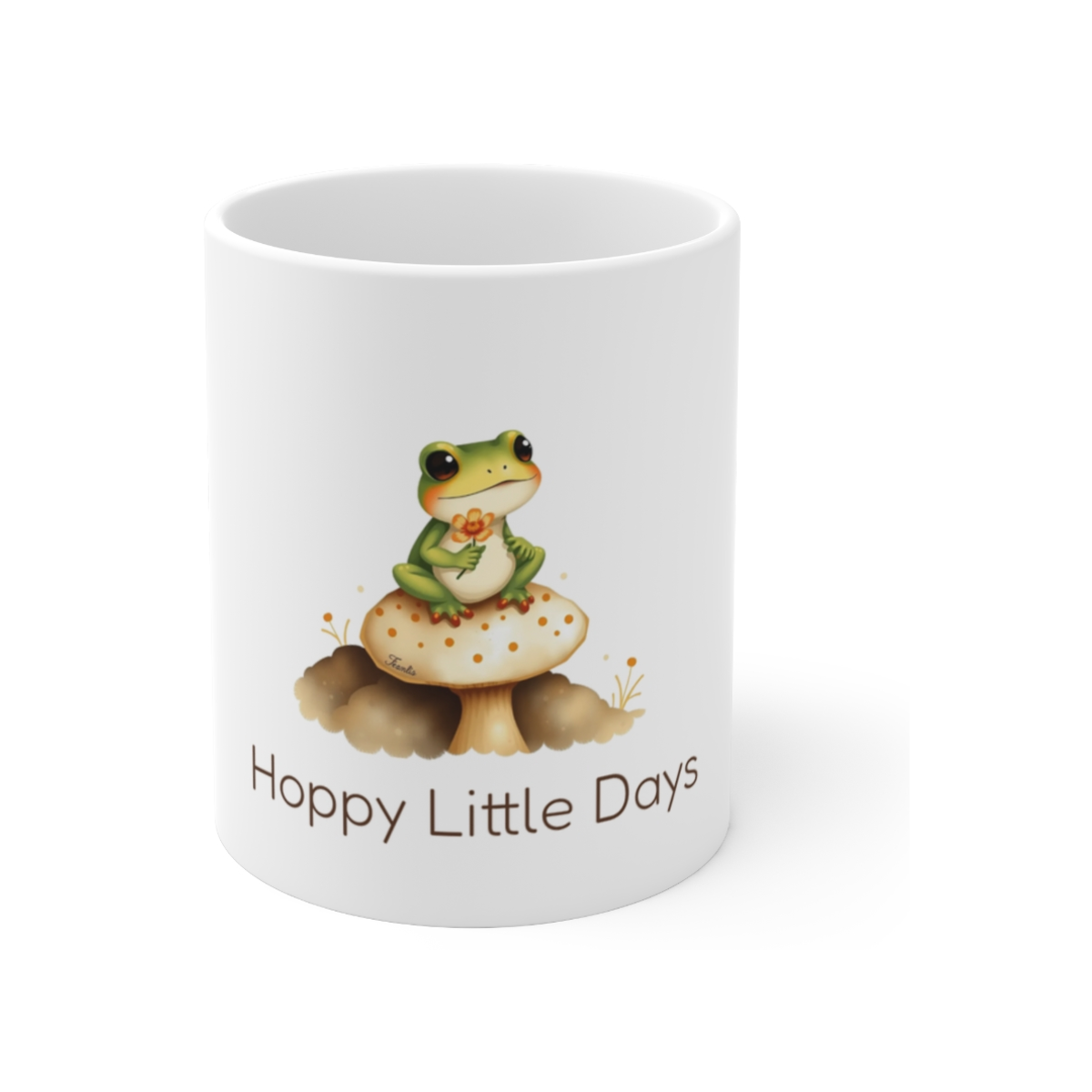 Hoppy Little Days Cottagecore Frog Mug