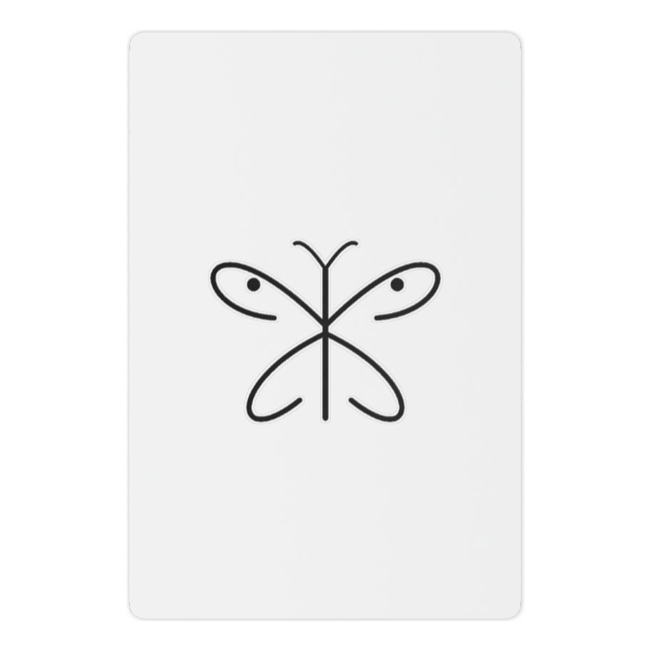 Fine-Line Butterfly Temporary Tattoo