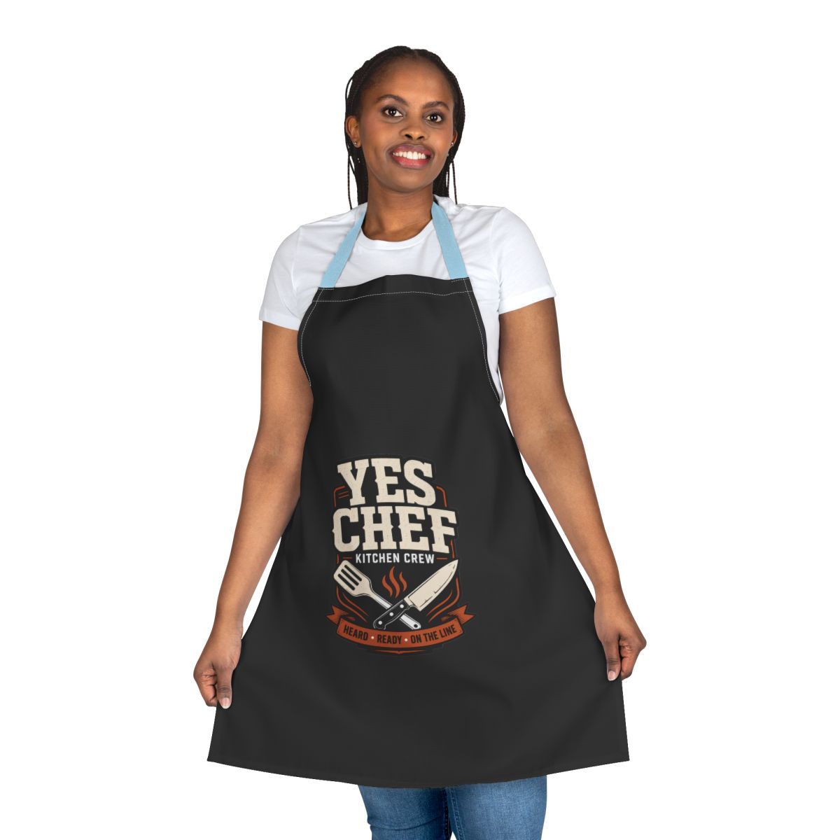 Yes Chef Kitchen Crew Apron | Cook Grill Barbecue Chef Apron