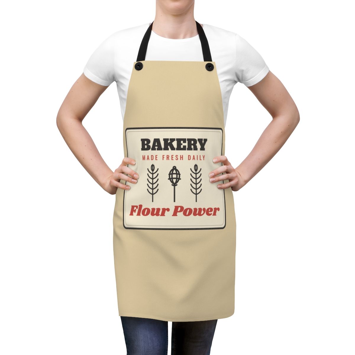 Bakery Flour Power Apron | Coffee Kitchen Apron  Beige, Morning Brew Cooking Apron