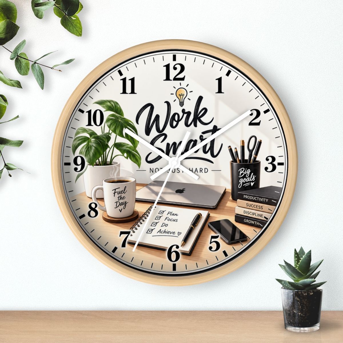 Work Smart Wall Clock | Not Just Hard