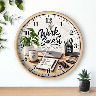 Work Smart Wall Clock | Not Just Hard