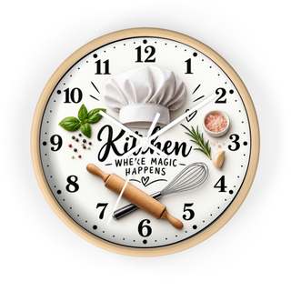 Kitchen Where Magic Happens Wall Clock
