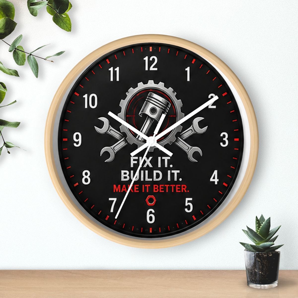 Fix It Build It Wall Clock | Garage & Workshop
